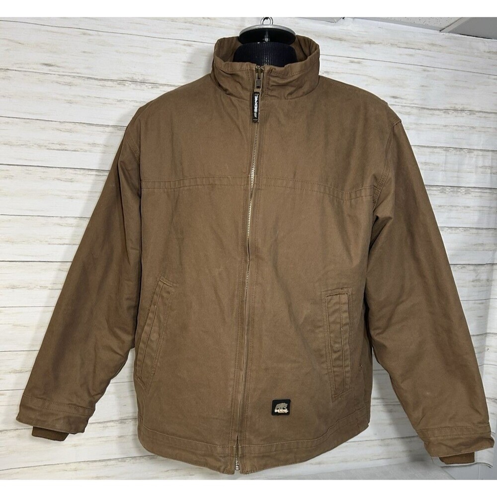 BERNE SIZE XL Mens 100% COTTON FLANNEL LINED INSULATED Work Winter Jacket Coat